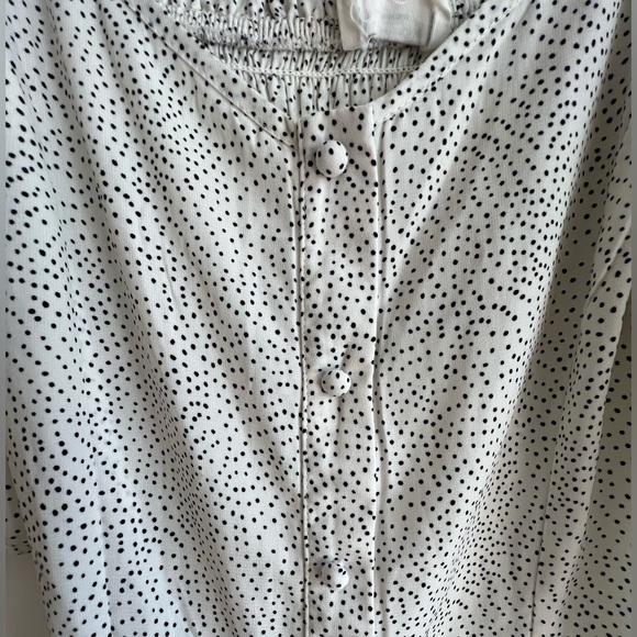 Polka dot flutter sleeve mini dress - Picture 5 of 5
